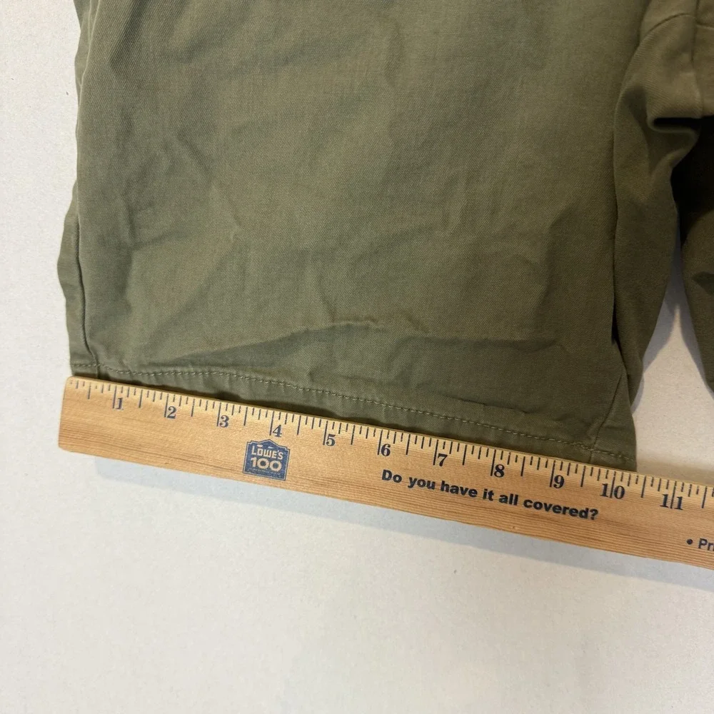Banana Republic Shorts Mens 29 Green Flat Front 9 Inseam Chino‎ Stretch Casual